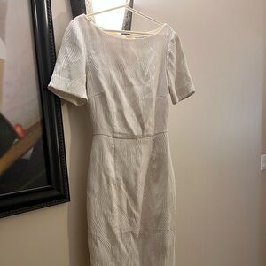 White H&M dress.  It has an open back, see pictures.